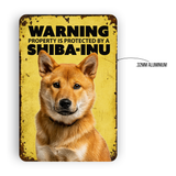 Warning Shiba-Inu Dog Sign