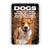 Basenji Dog “Our Lives Whole” Aluminum Sign – Dog Lover Decor