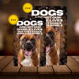Boxer Dog “Our Lives Whole” Aluminum Sign – Dog Lover Wall Decor