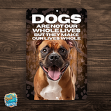 Boxer Dog “Our Lives Whole” Aluminum Sign – Dog Lover Wall Decor