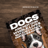Bull Terrier Dog “Our Lives Whole” Aluminum Sign – Dog Lover Decor