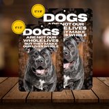 Cane Corso Dog “Our Lives Whole” Aluminum Sign – Dog Lover Decor