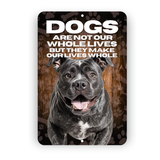 Cane Corso Dog “Our Lives Whole” Aluminum Sign – Dog Lover Decor