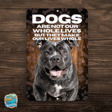 Cane Corso Dog “Our Lives Whole” Aluminum Sign – Dog Lover Decor