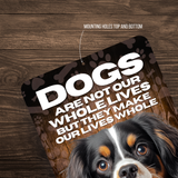 Cavalier King Charles Spaniel “Our Lives Whole” Aluminum Dog Sign