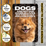 Chow Chow Dog “Our Lives Whole” Aluminum Sign – Dog Lover Decor