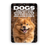 Chow Chow Dog “Our Lives Whole” Aluminum Sign – Dog Lover Decor