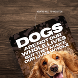 Cocker Spaniel Dog “Our Lives Whole” Aluminum Sign – Dog Lover Decor