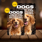 Cocker Spaniel Dog “Our Lives Whole” Aluminum Sign – Dog Lover Decor