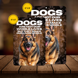 German Shepherd “Our Lives Whole” Aluminum Dog Sign – Dog Lover Decor