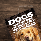 Golden Retriever Dog “Our Lives Whole” Aluminum Sign – Dog Lover Decor