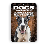 Great Dane “Our Lives Whole” Aluminum Dog Sign – Dog Lover Decor