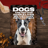 Great Dane “Our Lives Whole” Aluminum Dog Sign – Dog Lover Decor