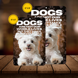 Maltese “Our Lives Whole” Aluminum Dog Sign – Dog Lover Decor