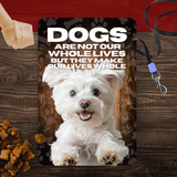 Maltese “Our Lives Whole” Aluminum Dog Sign – Dog Lover Decor