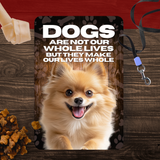 Pomeranian “Our Lives Whole” Aluminum Dog Sign – Dog Lover Decor