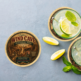 Wind Cave National Park Ceramic Coaster – 4" Round