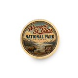 Wrangell–St. Elias National Park Ceramic Coaster – 4" Round