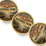 Wrangell–St. Elias National Park Ceramic Coaster – 4" Round