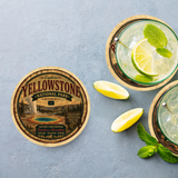 Yellowstone National Park Ceramic Coaster – 4" Round