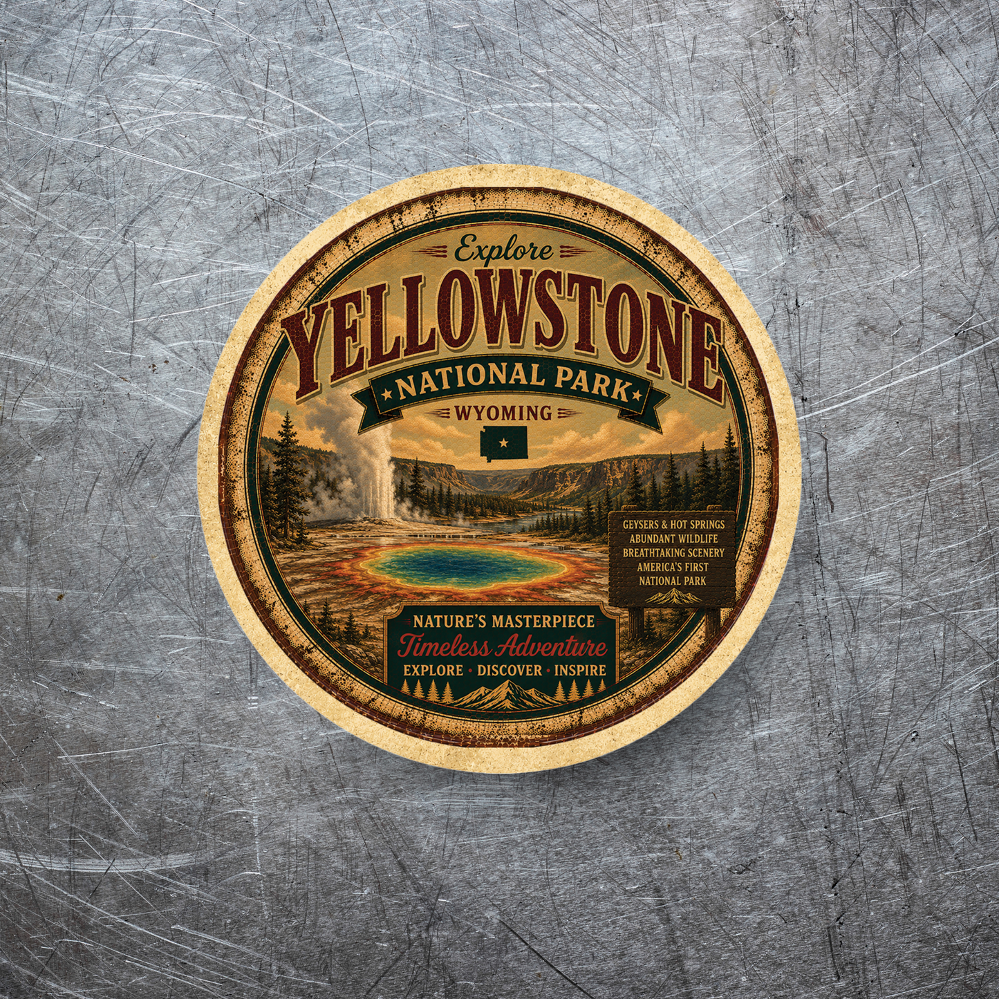 Yellowstone National Park Magnet