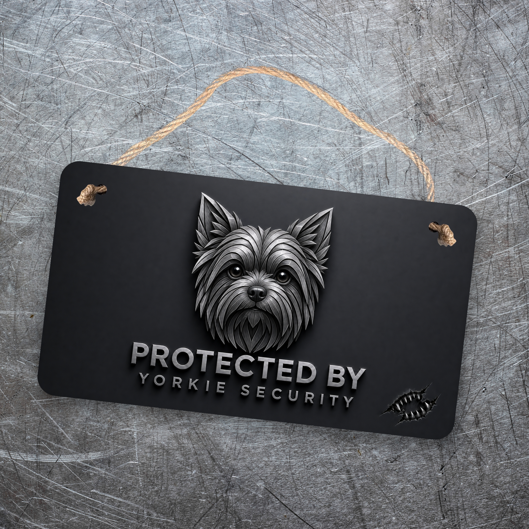Yorkie Security Sign