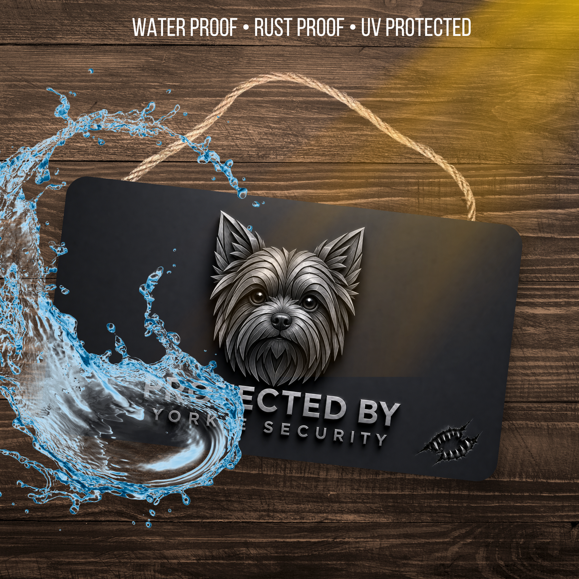 Yorkie Security Sign